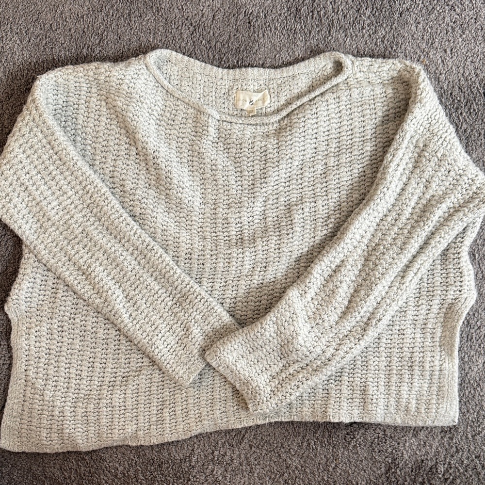 Lou & Grey Textured Cream Sweater
